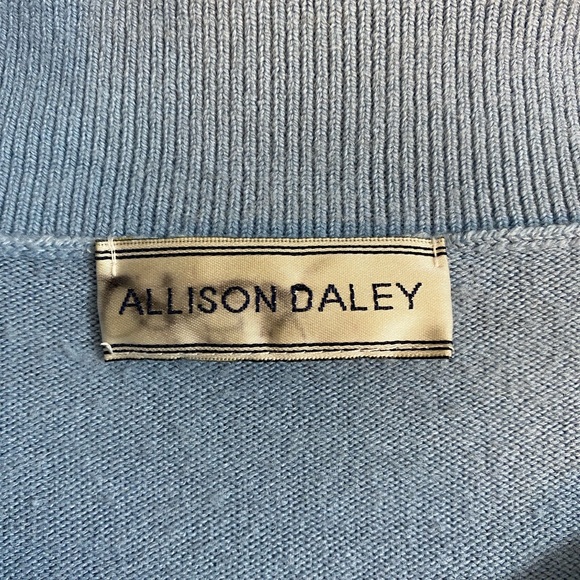 Alison Daley short sleeve sweater blue small cozy - Picture 9 of 9